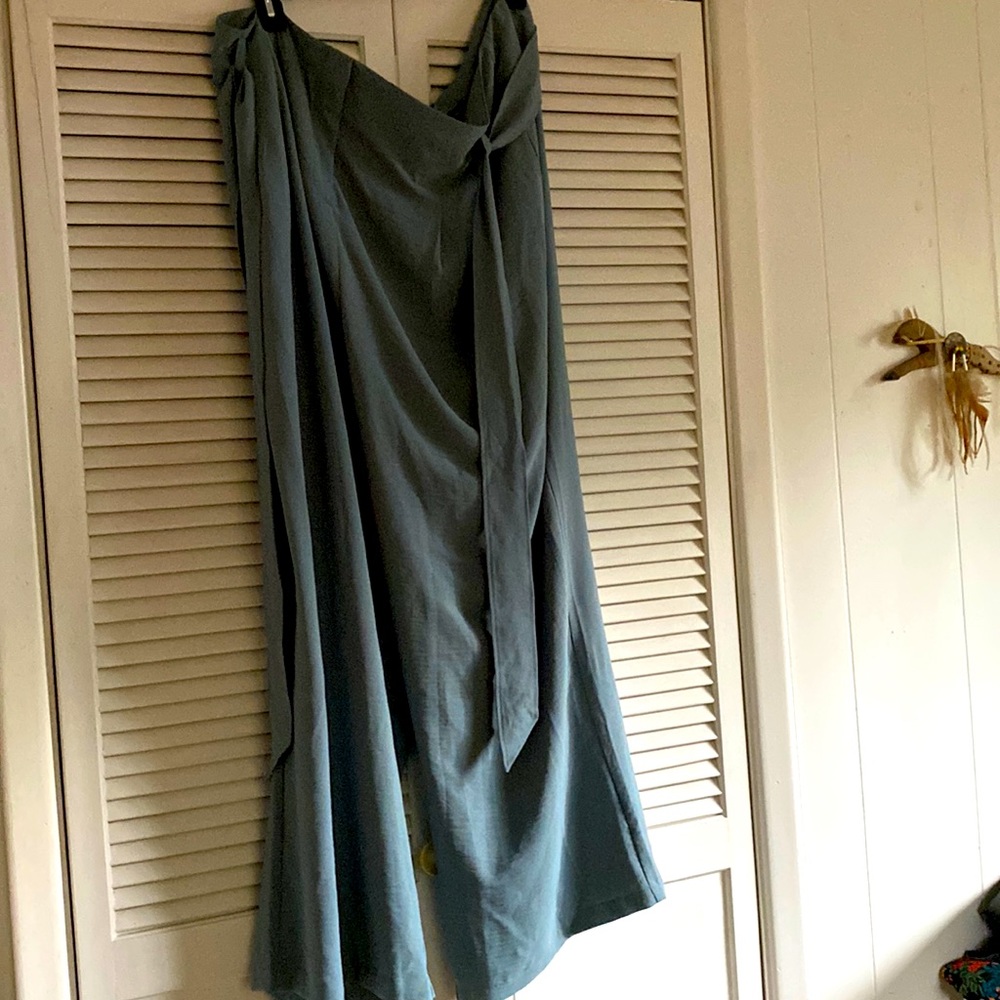 Universal Standard wide leg cupro pants XL